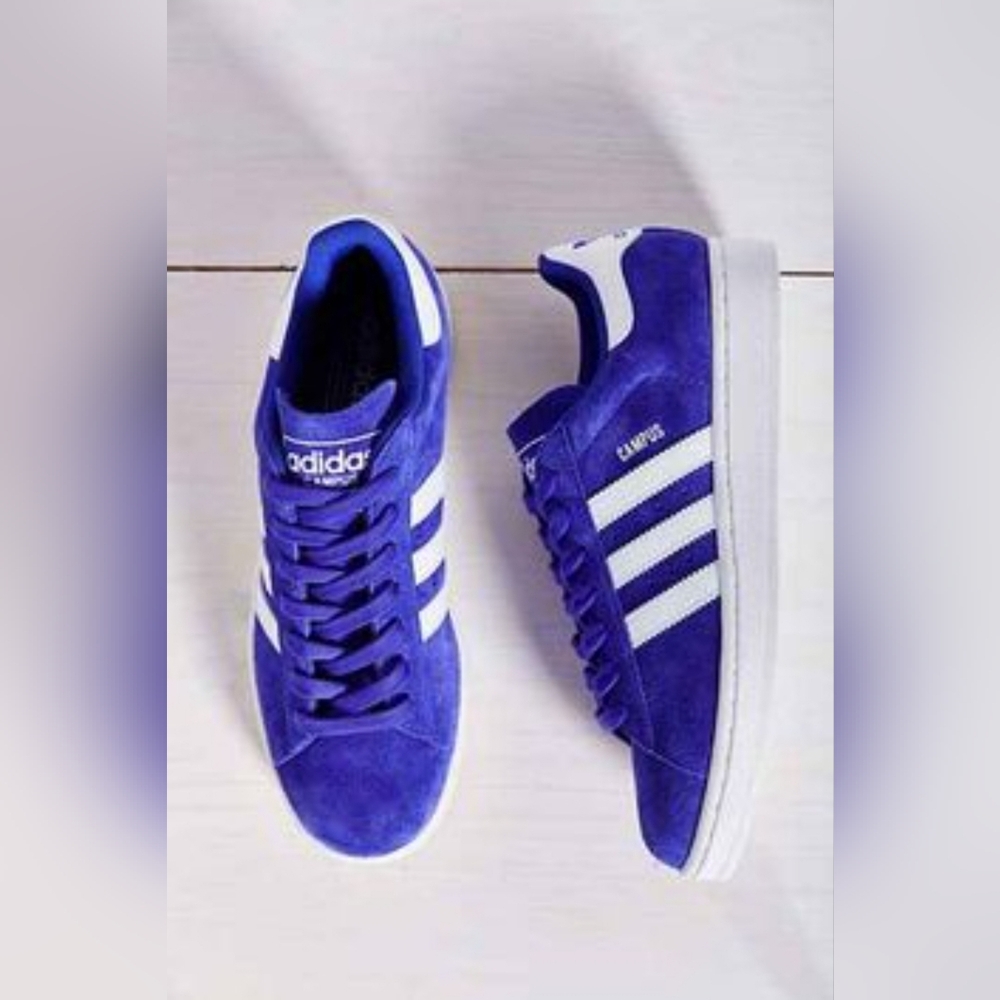 Adidas Campus 2 Blue Violet Suede Leather Men Size 12 Low Top Sneaker